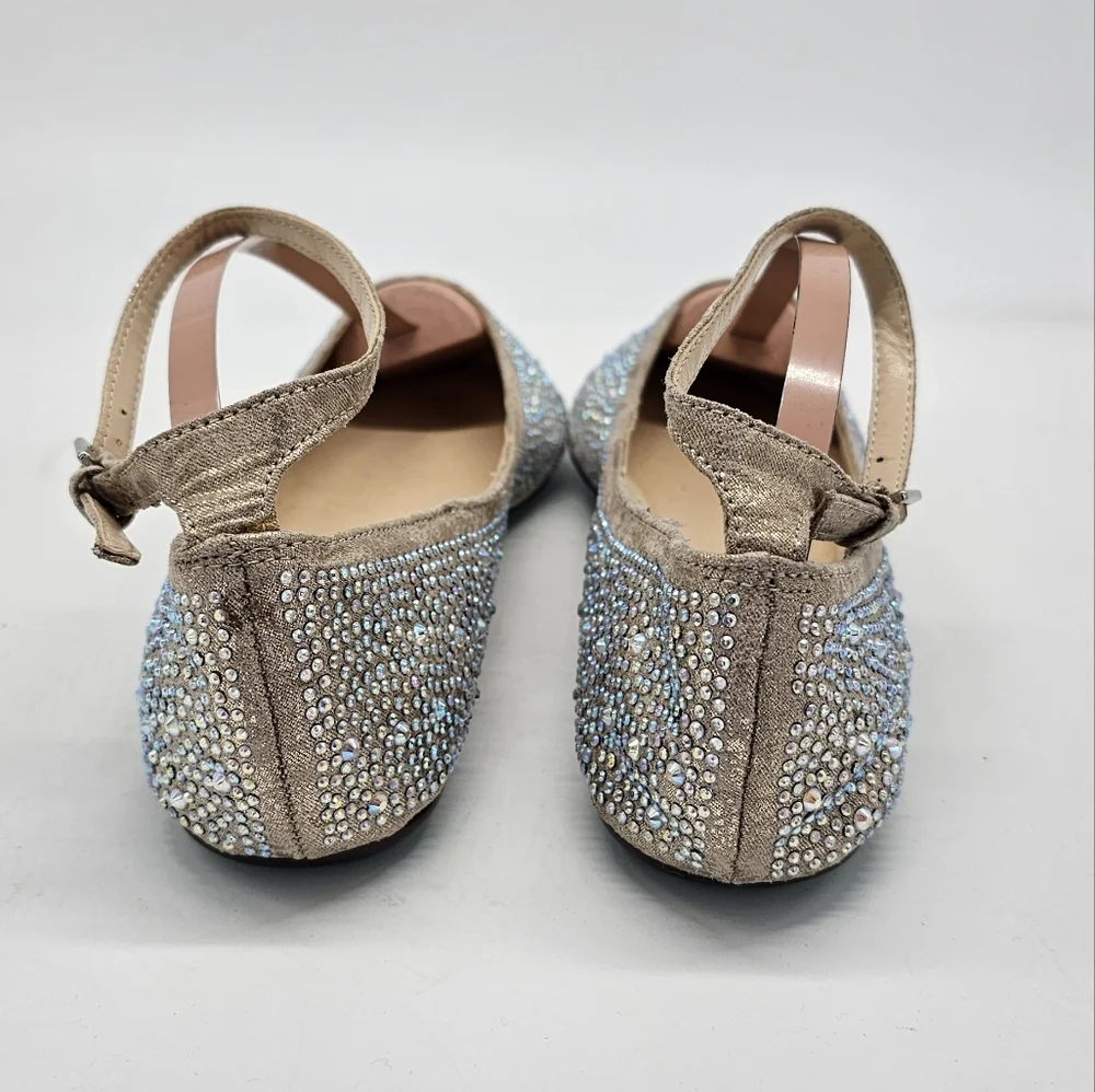 Betsey Johnso SB Joy Bling Weddin Prom Ballet Flats 6.5 - Picture 3 of 14